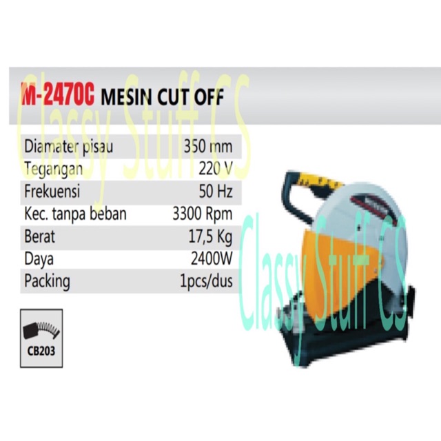 Mesin Cut Off Modern M 2470C