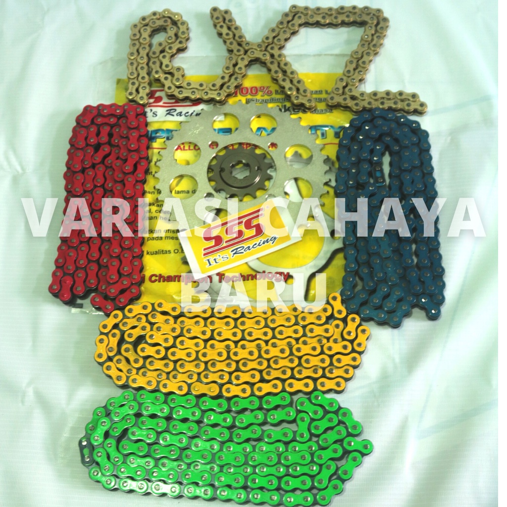 Gir Set SSS /Gear Set SSS Rantai 415 Jupiter Z old , Burhan, Jupiter MX, Vega R, RX KING, Tiara, RXZ