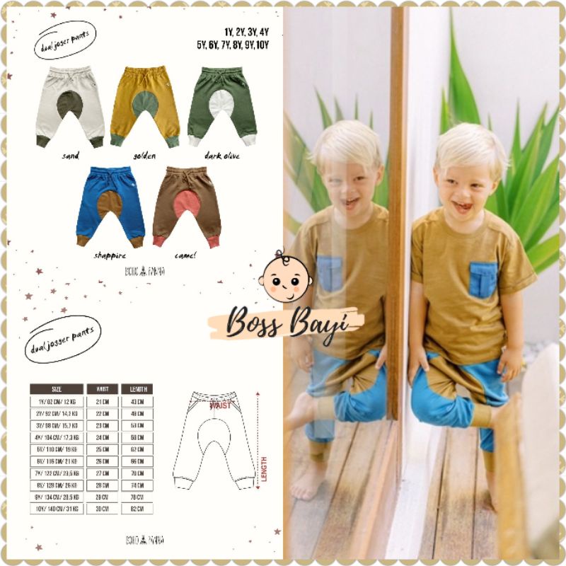 BOHOPANNA - Dual Joger Pants - Celana Joger Anak