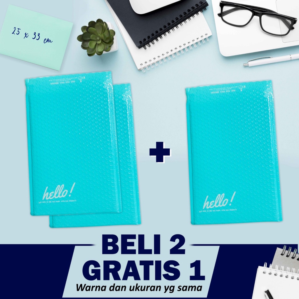 

BUBBLE MAILER Uk25 x 33cm / 30 x 40cm - BUBBLE WRAP AMPLOP POLYMAILER UKURAN KAOS - RUSFET BUBBLE