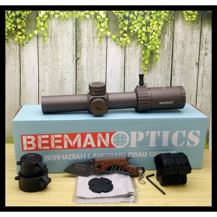 TERBARUU Tele Beeman Optics 1-6x24 IR Wolf Brown / Tele Buntung PROMO