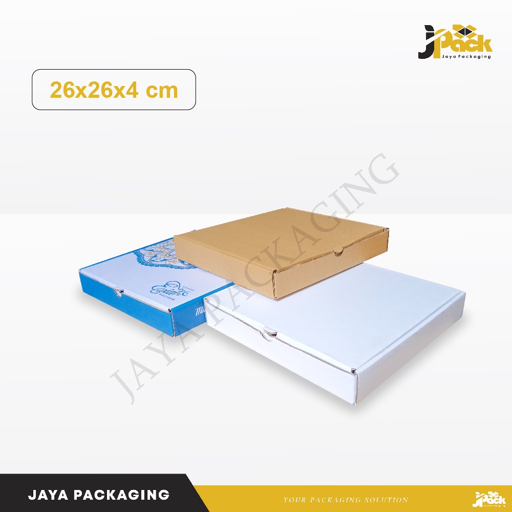 

Box 26x26x4 cm LS Kardus/Karton/pizza/hampers/ied mubarak/eid mubarak/tinggi4