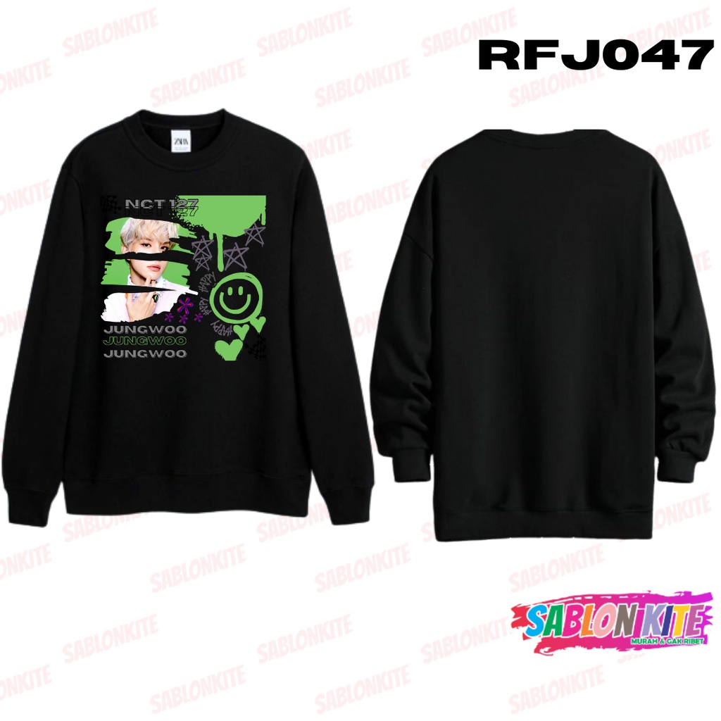 MURAH!!! HOODIE SWEATER NCT 127 STICKER PAINT JUNGWOO RFJ047