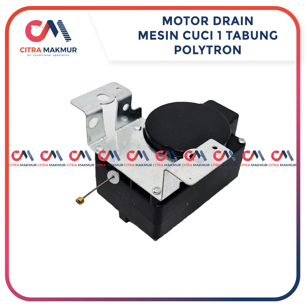 Motor Drain Mesin Cuci 1 Tabung Polytron Retractor Penarik Karet Pembuang Air Klep 707