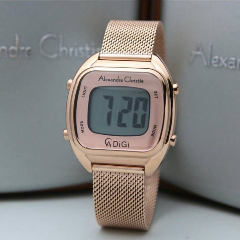 Jam Tangan Alexander Christie Digital Wanita rosegold ac9335