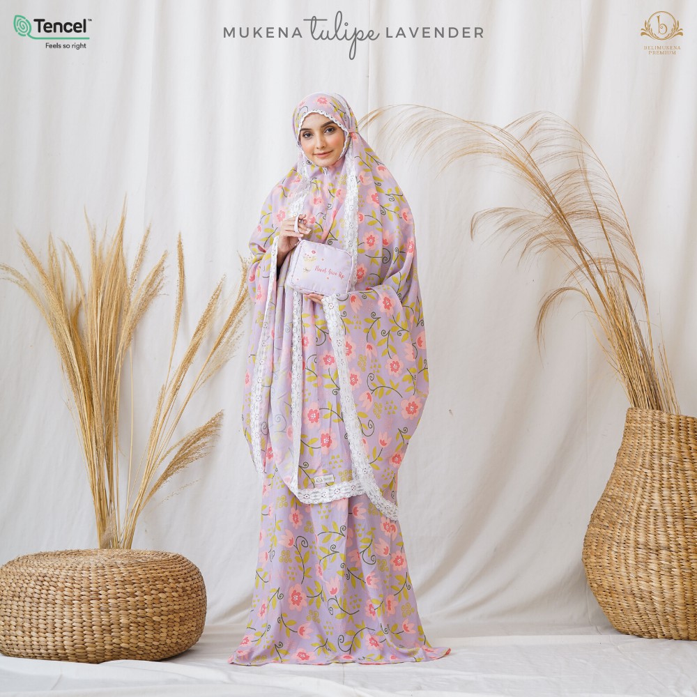 Mukena Tulipe Lavender (Mukena 2 in 1)