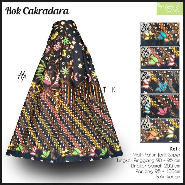 Rok cakradara Motif Cotton trend rok panjang rok sogan series