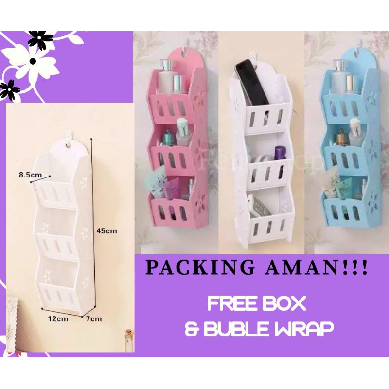 MEDAN Rak shabby gantung, ready MEDAN, Storage Decorative Rack Shabby chic rak kosmetik hp remote