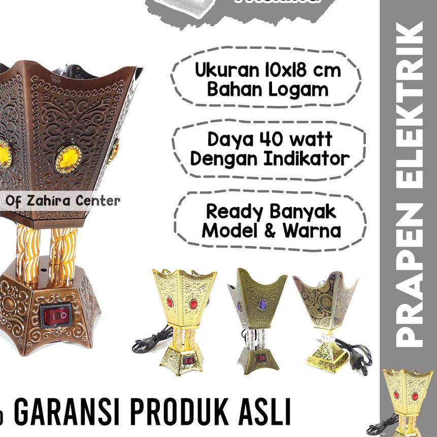 ✵ Prapen ELEKTRIK Premium Pembakar Dupa Mabkhara Tempat Bakar Bukhur Dupa Gaharu Pewangi Untuk Ruang