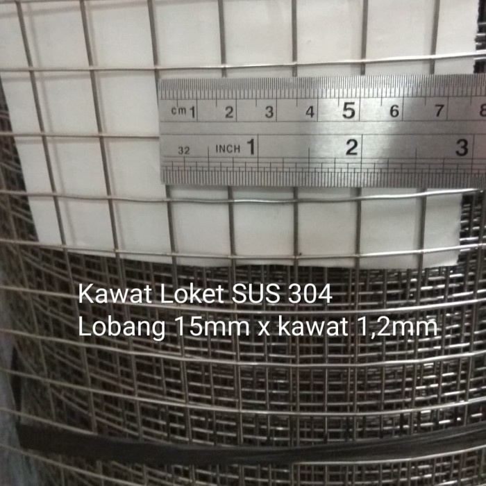 Kawat Loket Las Stainless 15mm (5/8")