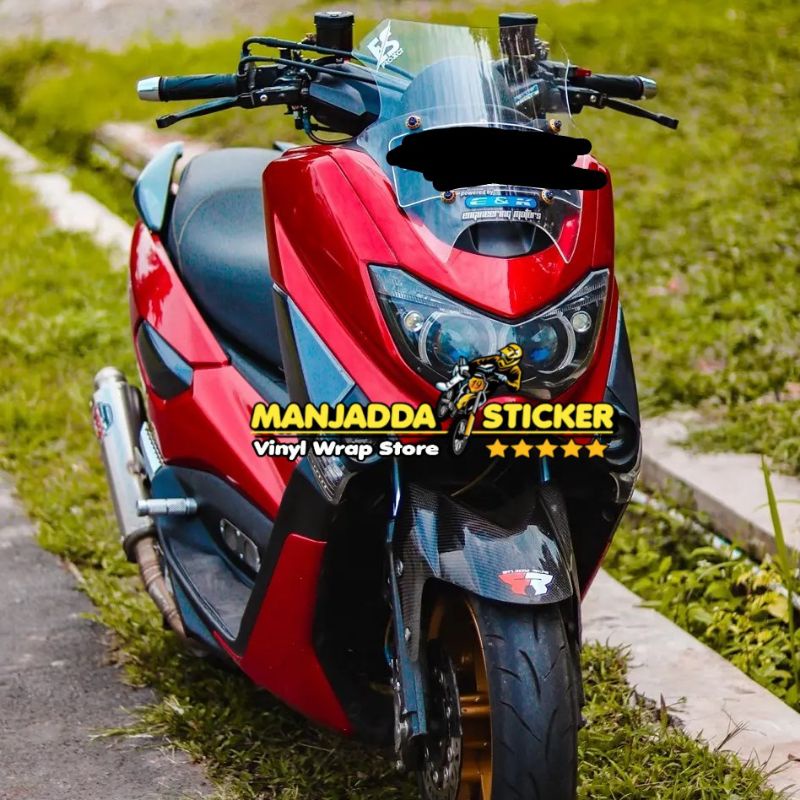 DECAL POLOS NMAX FULLBODY WARNA MERAH CANDY