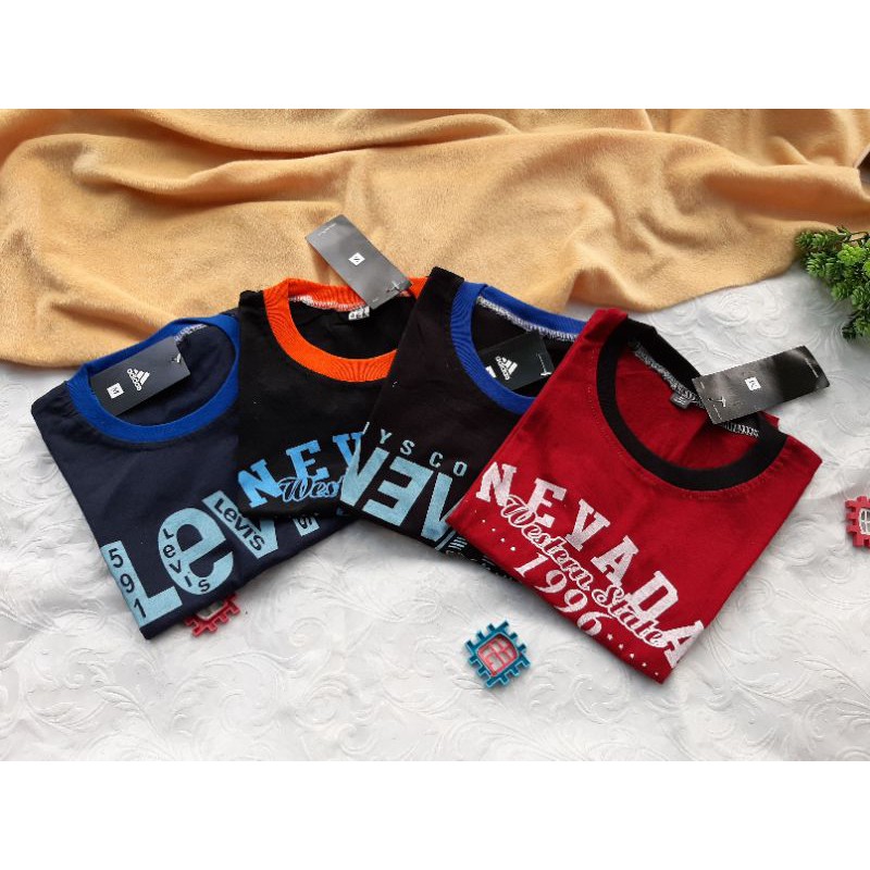 Kaos Murah Nevada, 3second, levis dan karakter anak