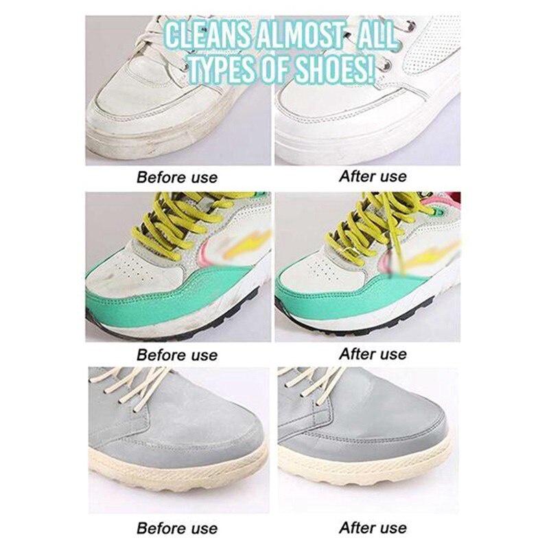 Cairan Pembersih Dan Pemutih Sepatu Putih Plac Shoe Cleaner Cream Polish Semir Krim Perawatan Sepatu Sneakers