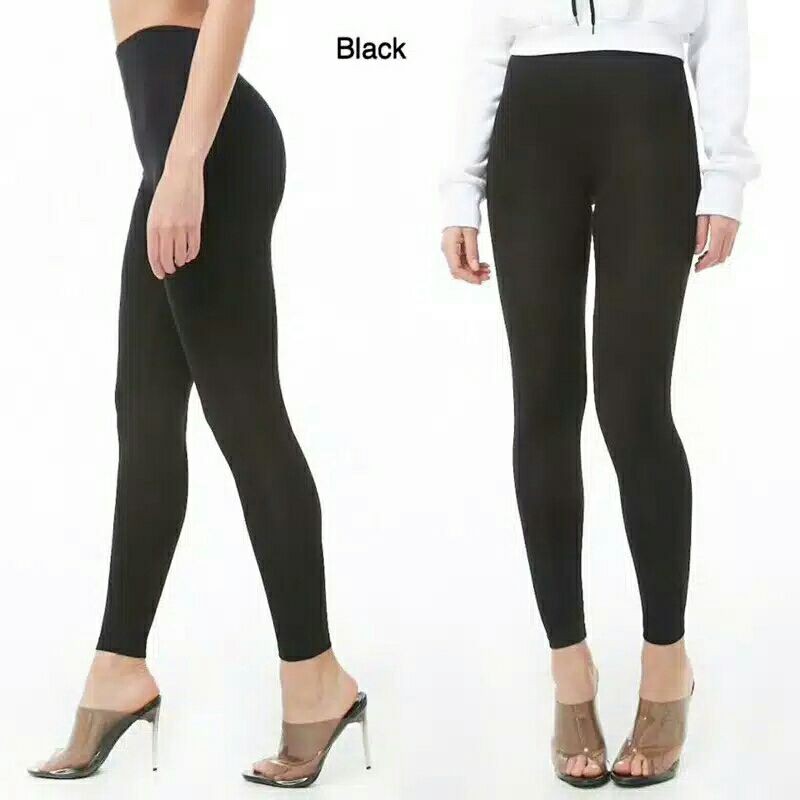 Celana Legging Forever 21 Import Bahan katun Kaos Tebal Original Branded