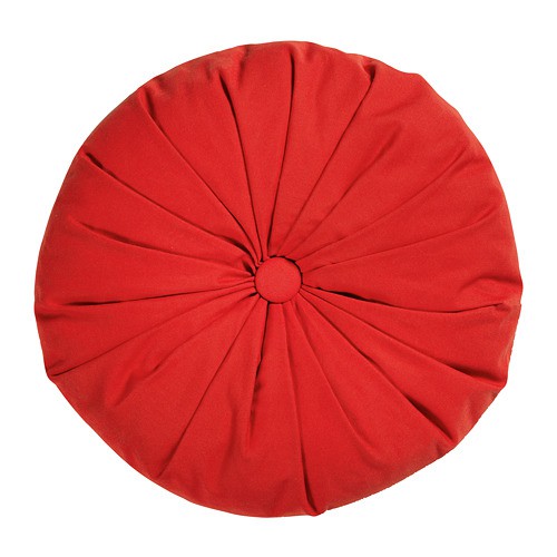 SAMMANKOPPLA Bantal kursi, bulat merah diameter 40 cm