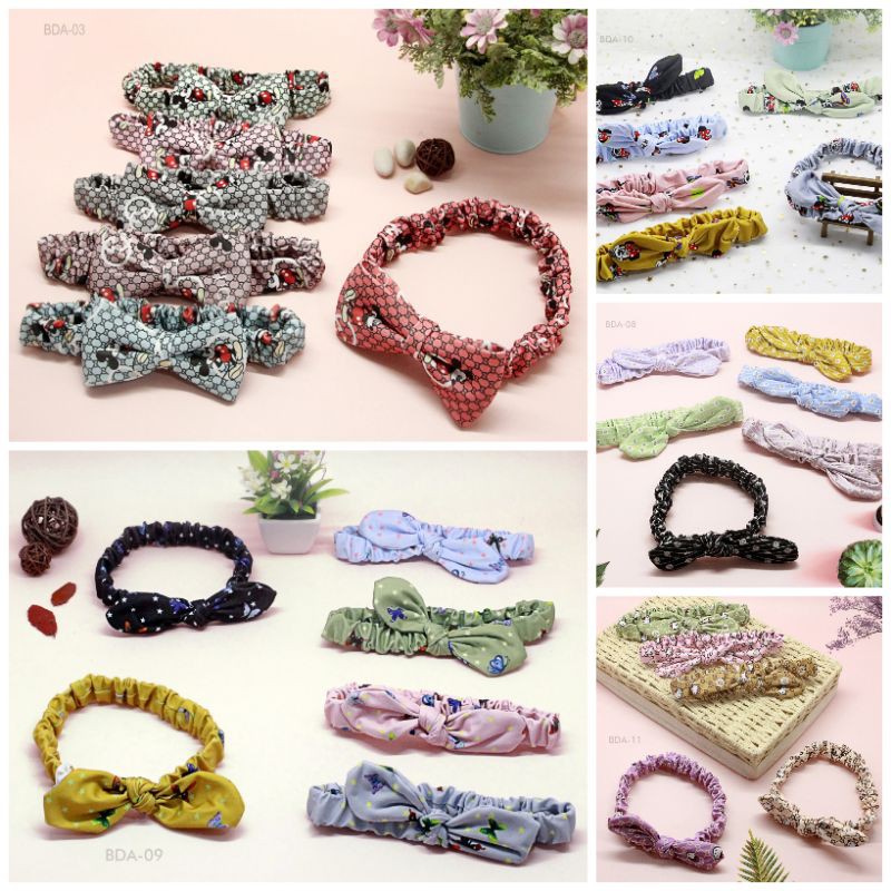 Bandana Anak Pita Silang Per Lusin Grosir