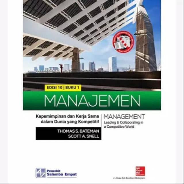 

BUKU MANAJEMEN Kepemimpinan dan Kerja Sama dalam Dunia yang Kompetitif, Thomas S. Bateman