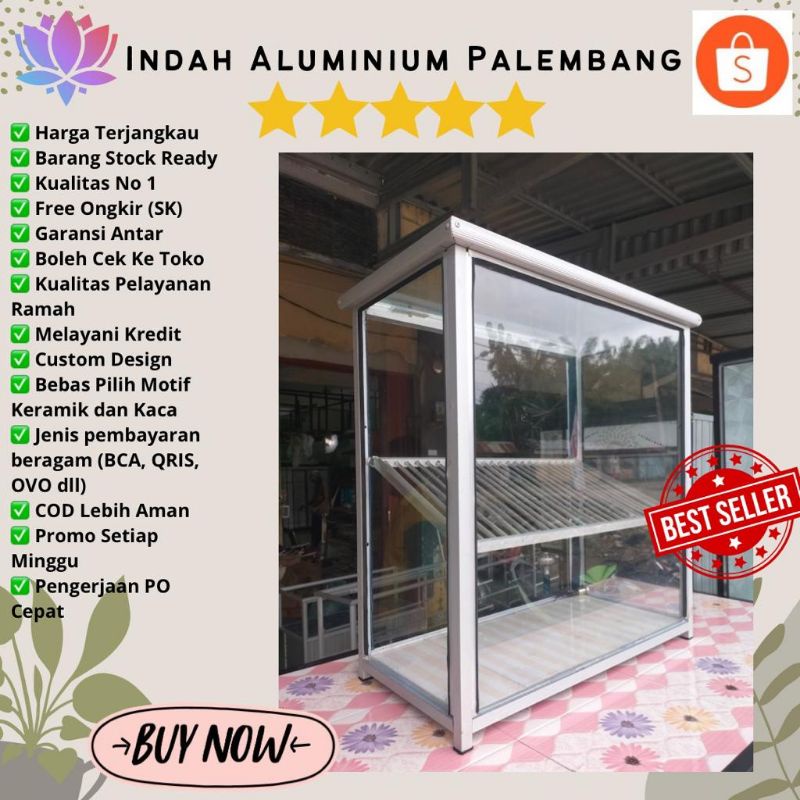 ETALASE FRIED CHICKEN JUMBO (FREE LAMPU) MINIMALIS PALEMBANG