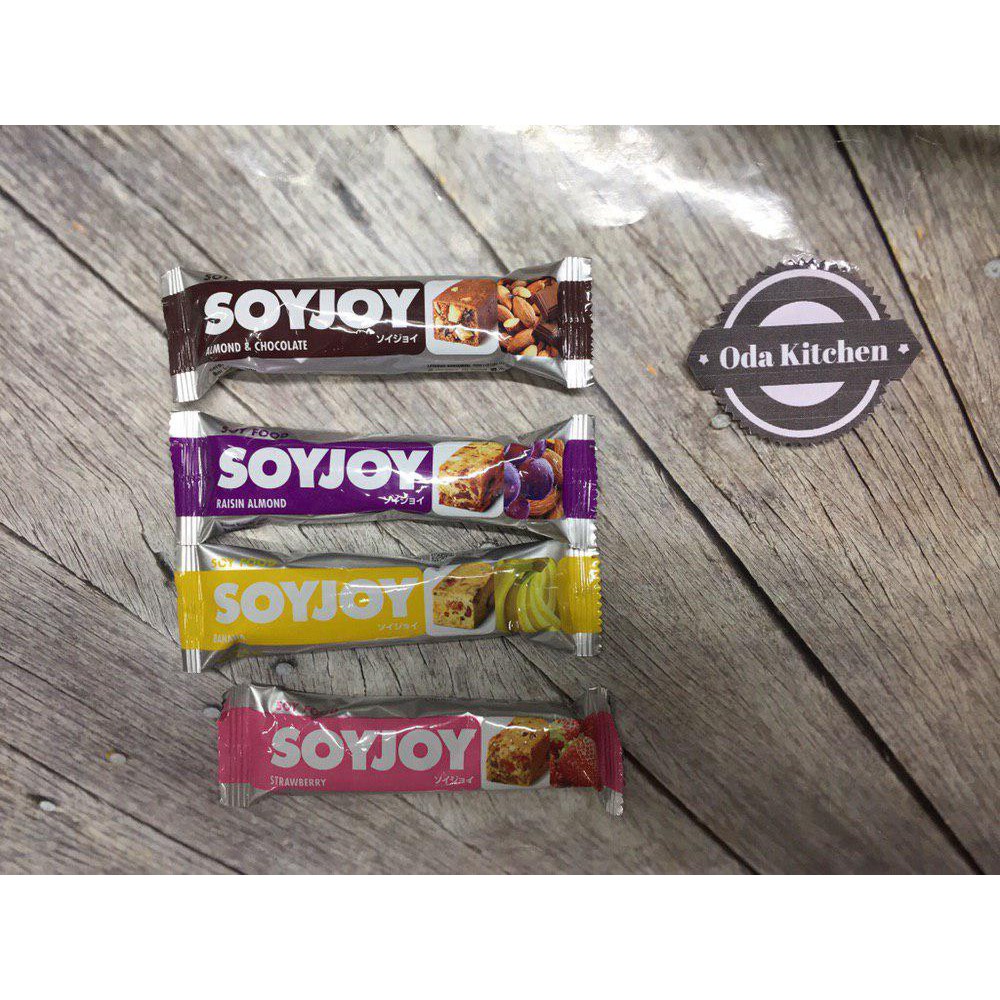 

SOYJOY FRUIT SOY BAR STRAWBERRY BANANA RAISIN ALMOND CHOCOLATE ALMOND PACK 30gr