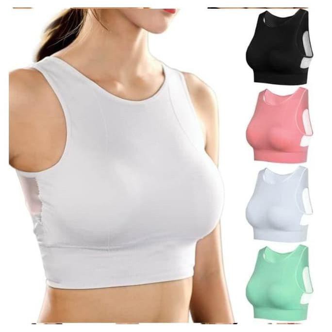 Jual Sport Bra Genie Bra Pastel Yoga Bra Baju Gym Wanita Premium Quality - Terlaris