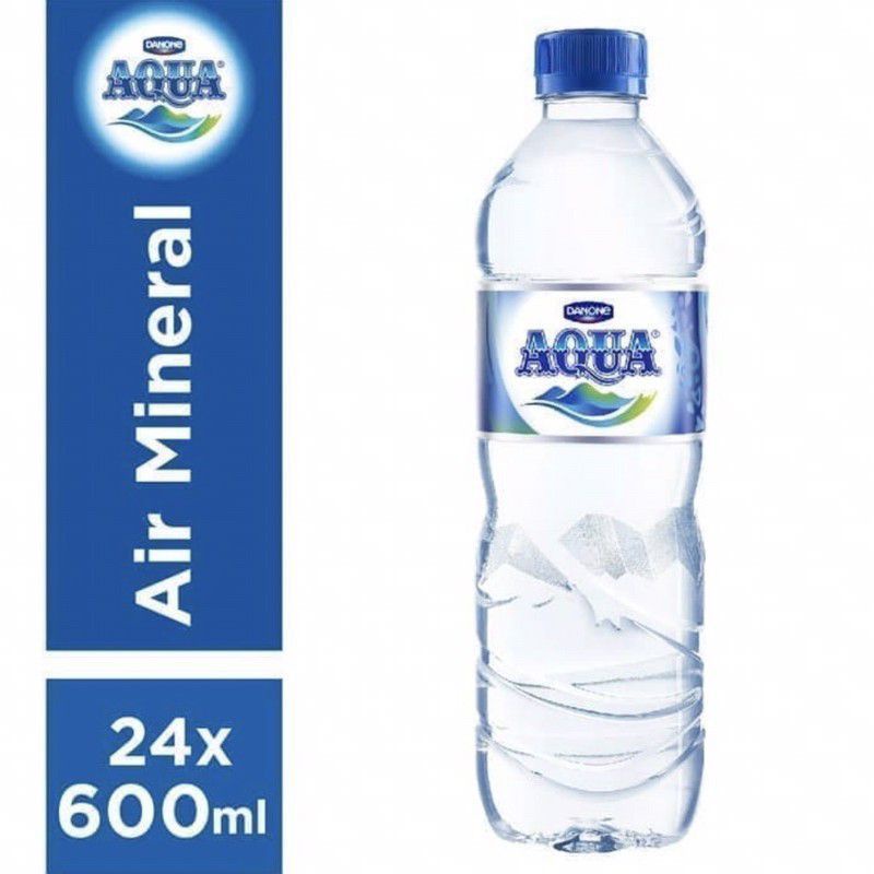 

Aqua 600ml Air Mineral 1 Dus Isi 24 Botol