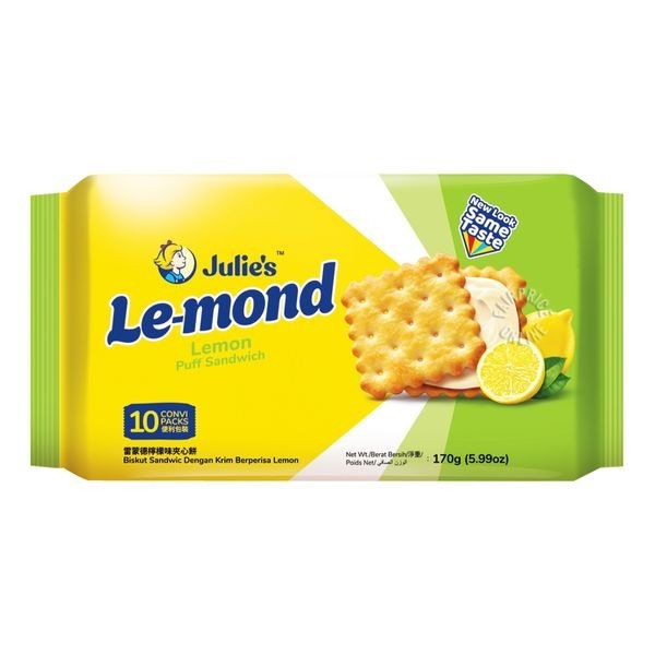 

JULIE'S LE-MOND PUFF LEMON SANDWICH 170 GRAM