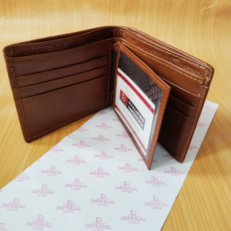 DOMPET PRIA KULIT SAPI ASLI LOGO IMPERIAL HORSE #023