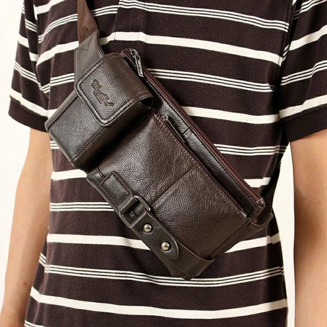 Tas Selempang Mini Cheershoul Tas Paha Waistbag Kulit Asli Slingbag Import