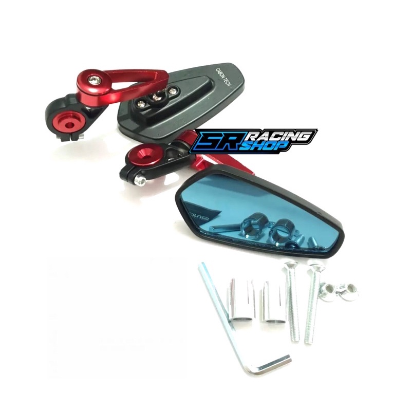 Spion Jalu Spion Bar End Oval Universal Nmax,Aerox,Pcx,Vario,Beat,Mio,Vespa,W175,Xabre,Vixion Dll-Merah