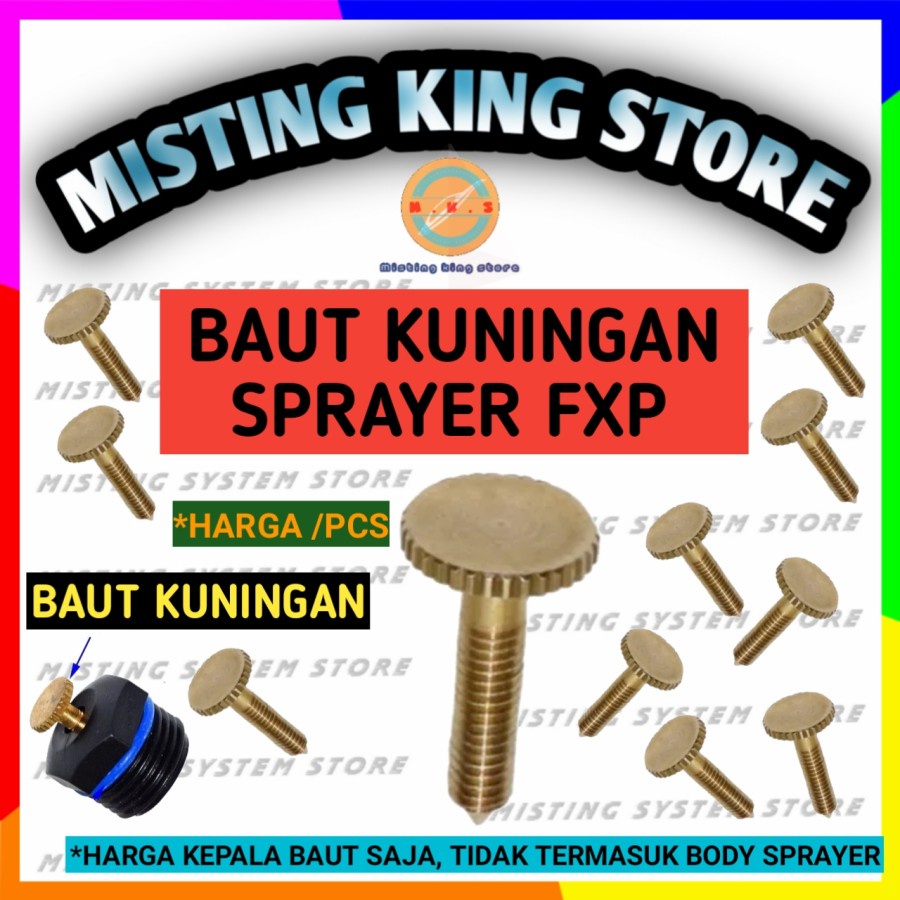 SPAREPART SCREW BAUT UNTUK SPUYER SPRAYER ALAT SIRAM SPRINKLER FXP 1/2