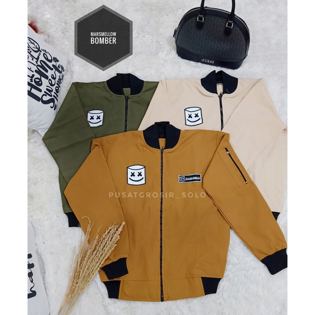 MARSMELLOW BOMBER / JAKET BABY KANVAS / JAKET BOMBER / JAKET HITS