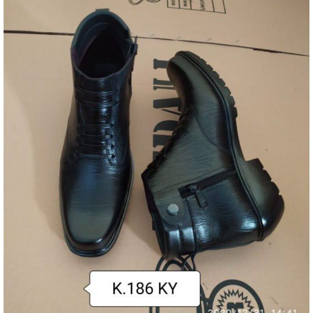 Sepatu kulit pria PDH polri TNI security guard PNS sepatu Kerja formal Tampil lebih keren