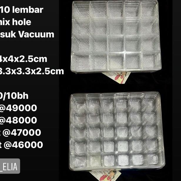 

☛ Mika Sekat Nastar/Brownies Uk 18x22x2.5cm per 10 lembar ←