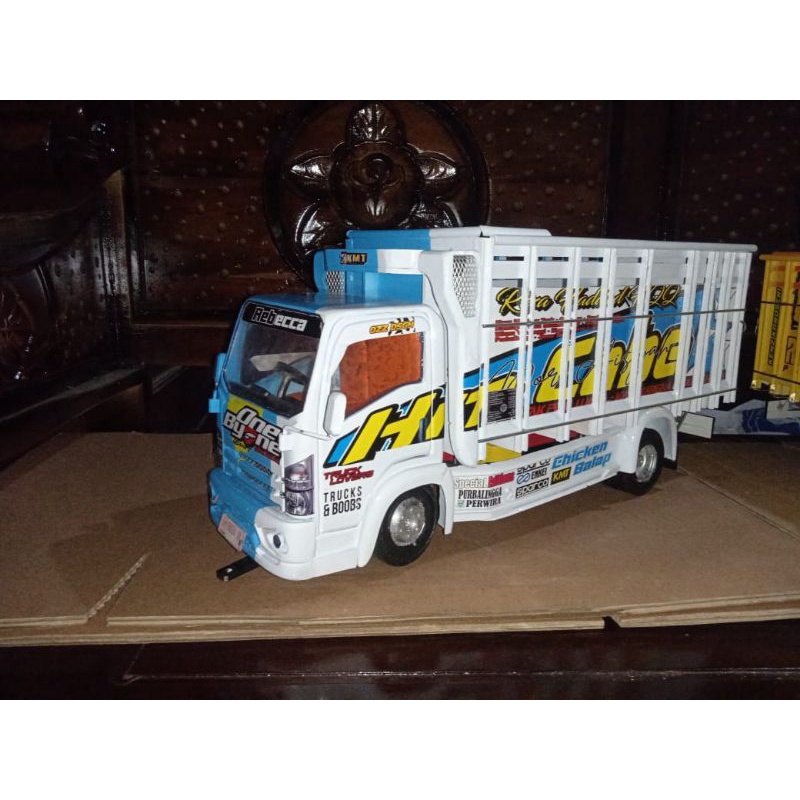 MINIATUR TRUK OLENG HM CABE ONE BY ONE FULL LAMPU, MAINAN ANAK, MINIATUR TRUK, MINIATUR TRUK OLENG T