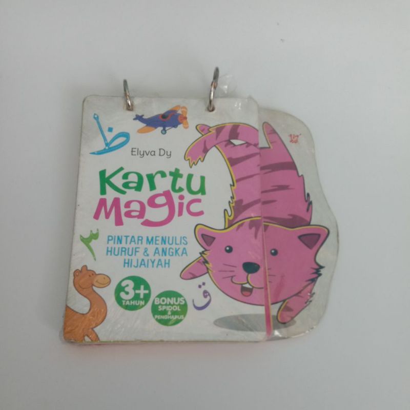 Kartu Magic Pintar Menulis Huruf & Angka Hijaiyah