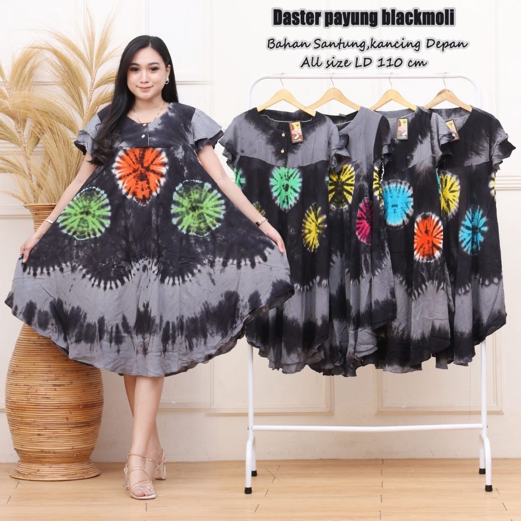Daster payung baju tidur motif blackmoli kekinian 2022