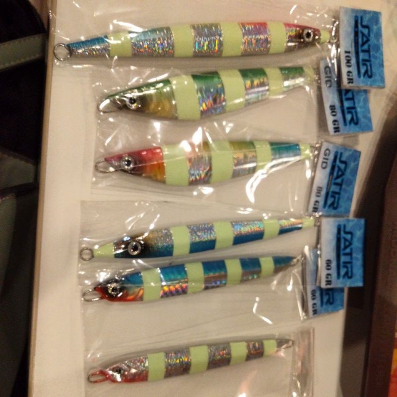 metaljig pesanan 100grm 60grm, 80grm