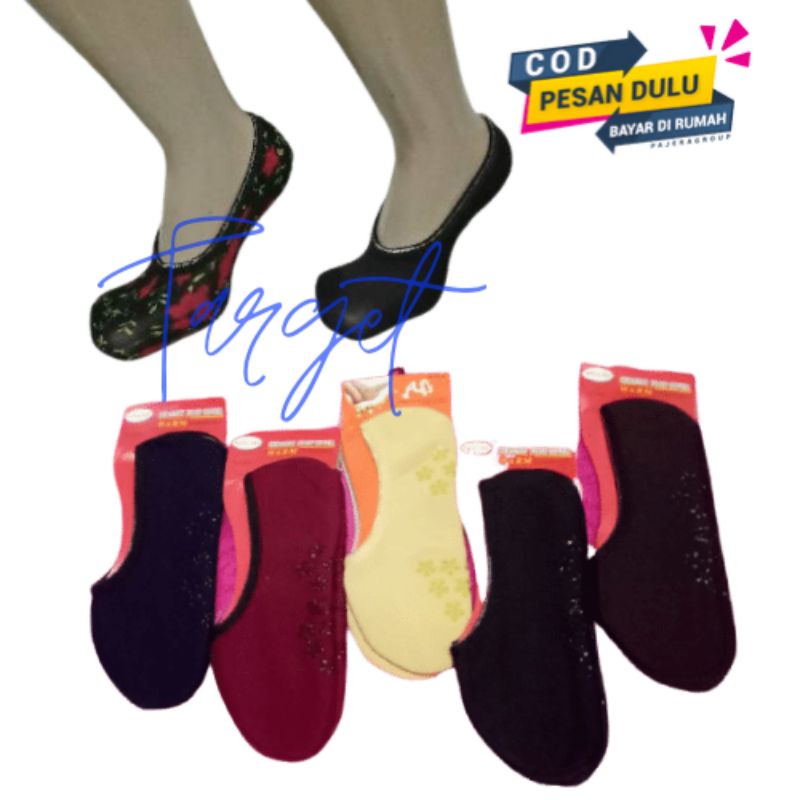 kaos kaki balet tebal invisible socks kaos kaki pendek setumit hidden polos dan motif wanita dewasa