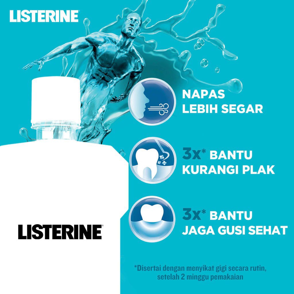 LISTERINE Cool Mint Mouthwash / Obat Kumur 500ml ~ ORIGINAL 100%