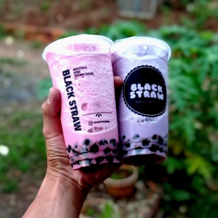 

Bubuk Minuman Sample Paket Bahan Baku Jualan Minuman Boba Black Straw