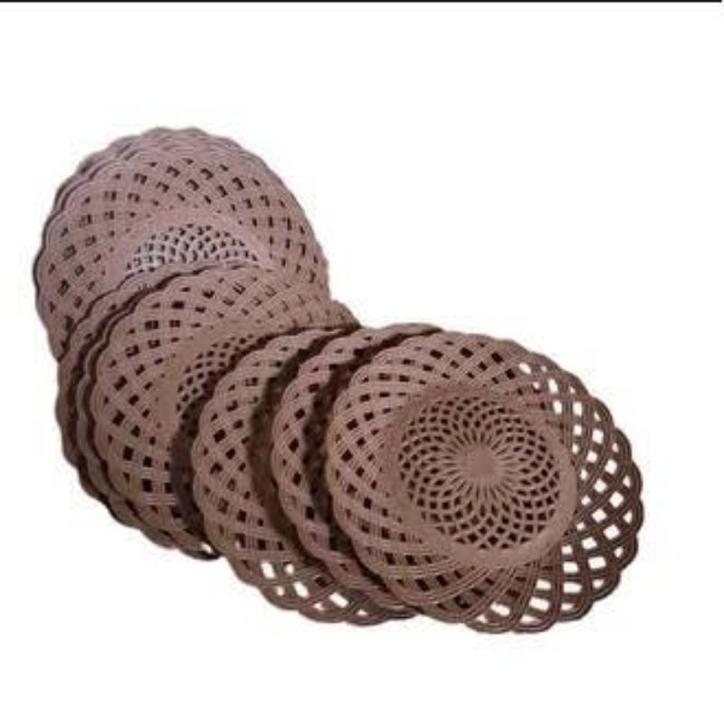 Piring rotan / piring plastik / piring rotan plastik