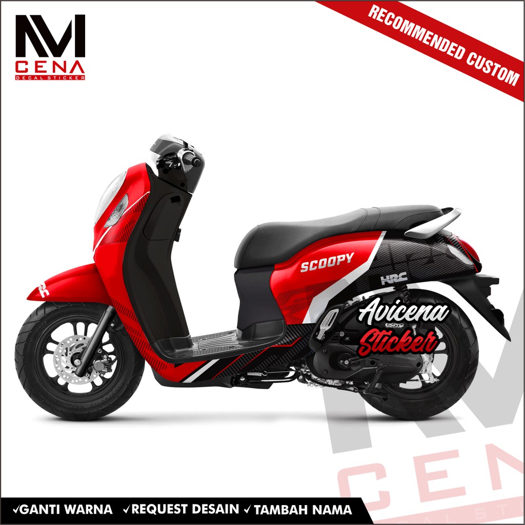 Sticker Striping Decal Scoopy Prestige New 2021 Decal Sticker New Scoopy Prestige 2021 Full Hrc