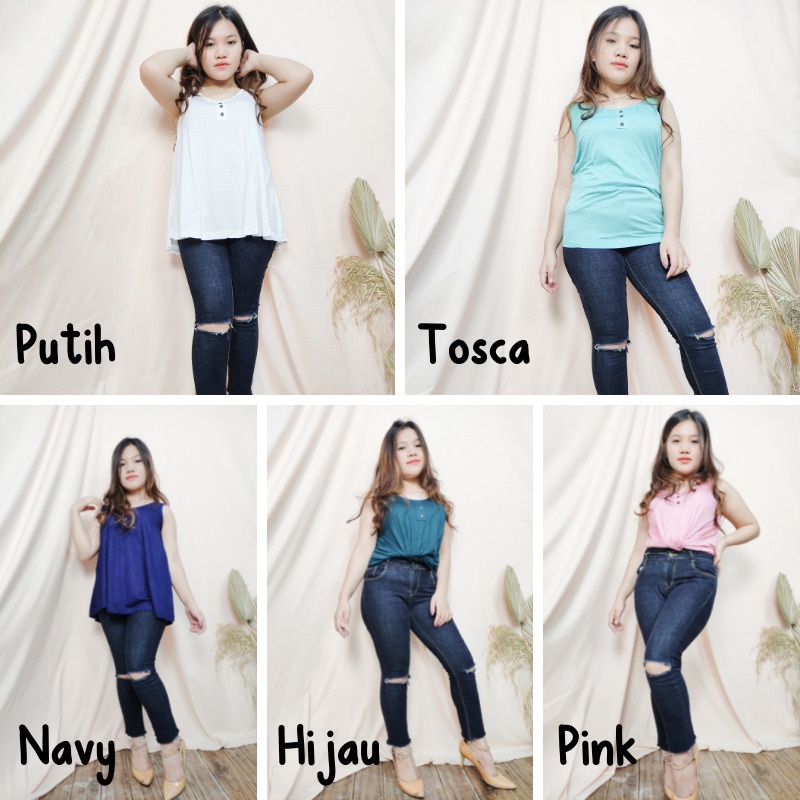 SB Collection Kaos Polos Umriah Atasan Wanita Casual All Size