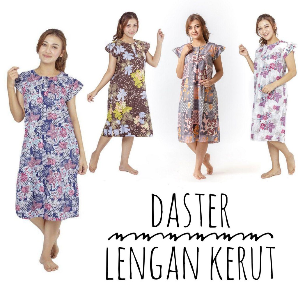 Izany daster LENGAN KERUT BANYAK MOTIF Shopee  Indonesia