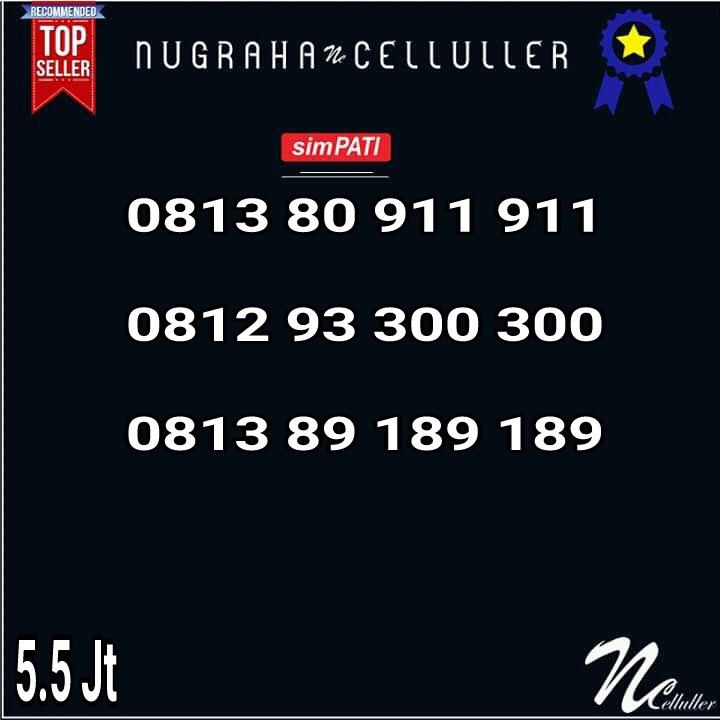 Nomor Cantik Simpati Double ABC Kembar 189 300 911 Ratusan 300