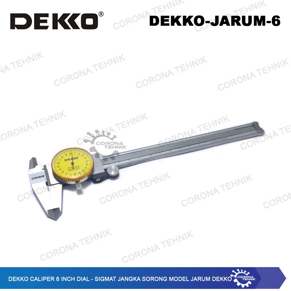 Dekko Caliper 6 Inch Dial - Sigmat Jangka Sorong Model Jarum Dekko