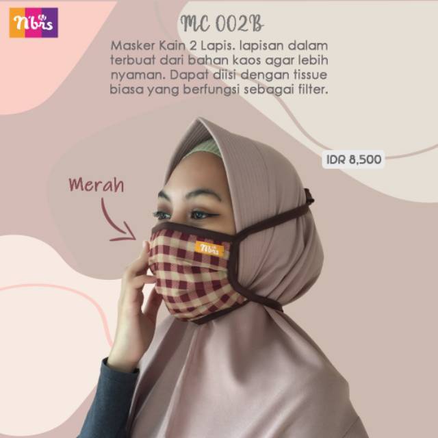 Masker Nibras POLKADOT MC 002H