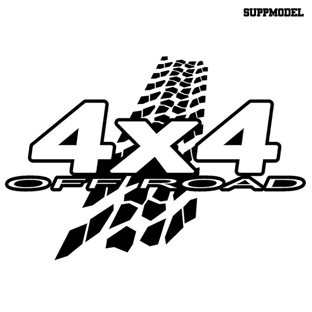 Stiker Decal Motif Tulisan 4x4 Off Road Untuk Dekorasi Body / Jendela / Bumper Mobil