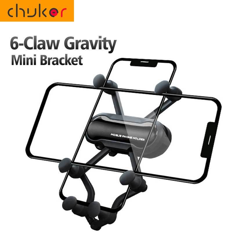 Stand Holder Smartphone Universal Model Lipat 6 Titik Untuk Ventilasi Ac Mobil