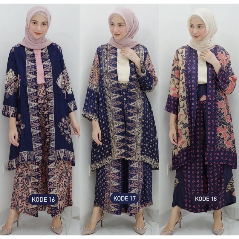 New Arumi Basic Set Celana Kulot Kode 17 + inner gold muda by Sarah The Label